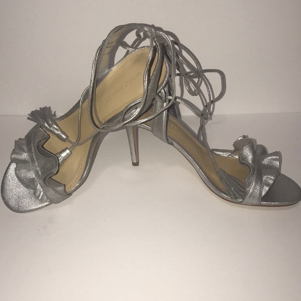 Marc Fisher silver shoes